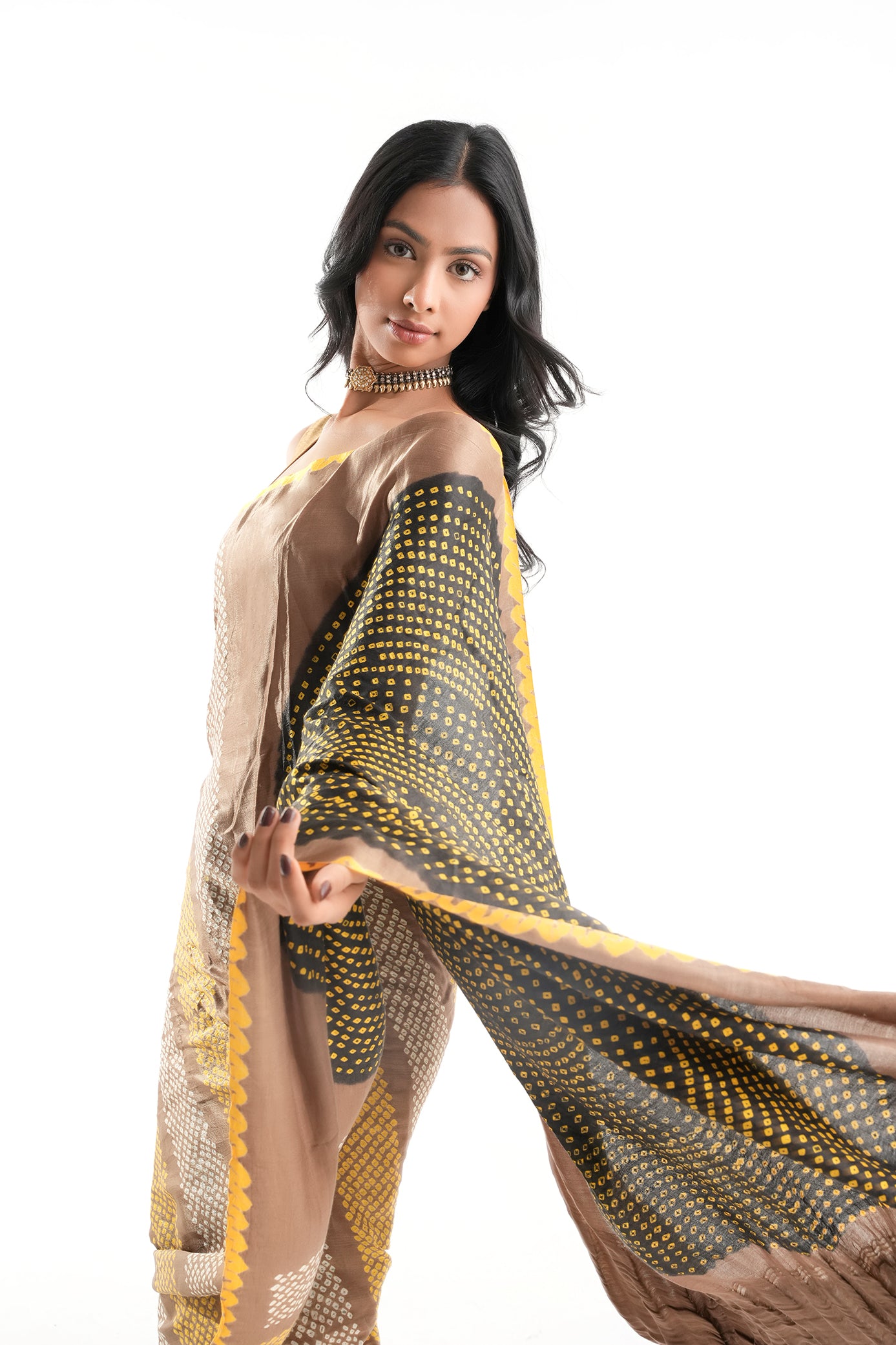 Pure Gajji Silk Bandhani Saree - Bandhika